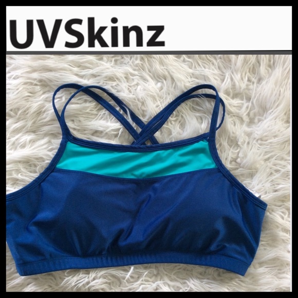NWOT UV Skinz Women’s Crisscross Swim Bra - Picture 5 of 9
